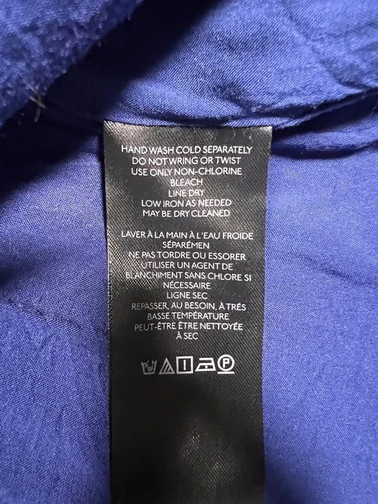 Anthropologie Mauve Blue and Green Floral Faux Wrap Mini Skirt, Size 0 - Picture 8 of 9